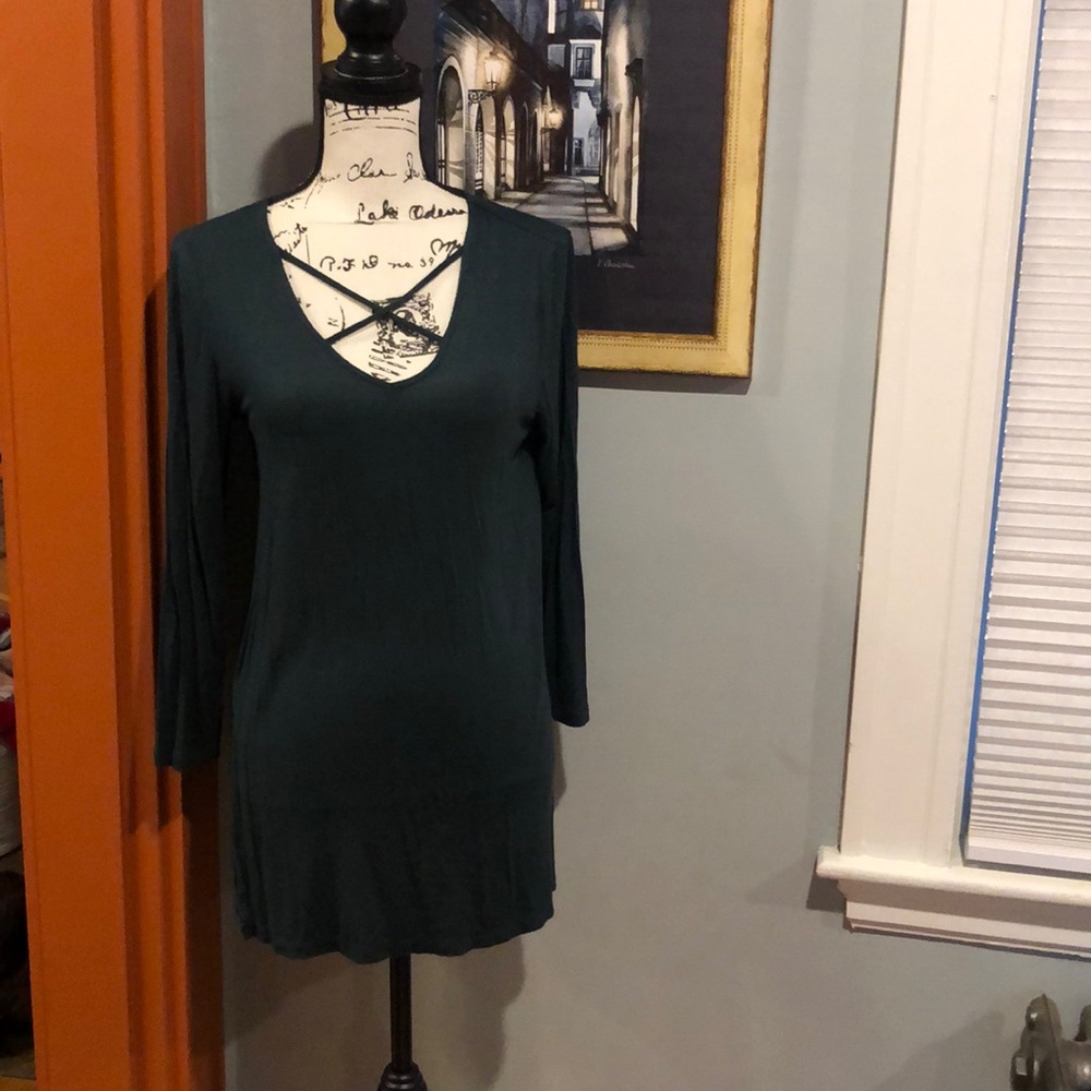 Old Navy Tunic Top w/ Criss-Cross Detail (S)